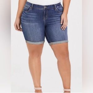 Torrid Bermuda Vintage Stretch Denim Shorts